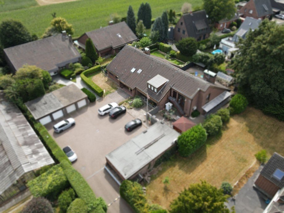 Luftbild Hof Einfamilienhaus Marl / Polsum